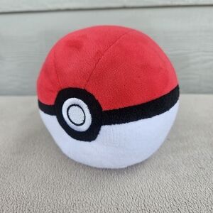 Pokemon Pokeball Wicked Cool Toys Plush Toy Figure 5" Red White Nintendo